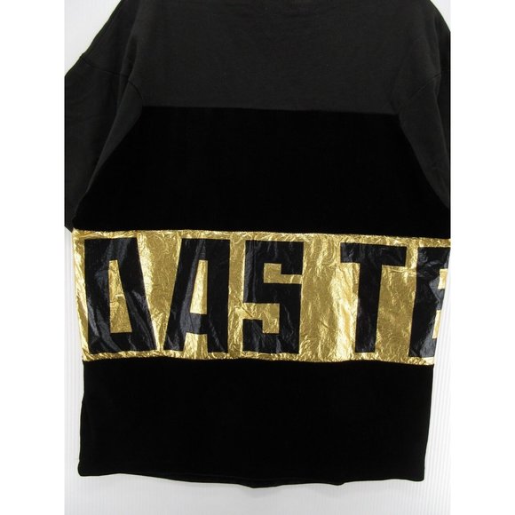 Adidas Top XS Velvet Gold Panel Team Color Block Pullover Shirt - Picture 7 of 10